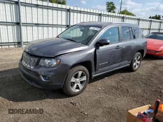 2017 Jeep Compass High Altitude z VIN 1C4NJDEB9HD111493, wystawiony jako Copart lot #85494055 z przebiegiem 76 723 mil mil oraz Czysty tytuł • Clean title. Historia ofert i sprzedaży dostępna na DreamBid. Obrazek 1.
