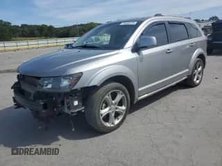 2017 Dodge Journey Crossroad with VIN 3C4PDCGG7HT585276, listed as a Copart auction lot 70365475 with 76,715 mi miles and Salvage title. Bid and sale history available at DreamBid. Image 1.