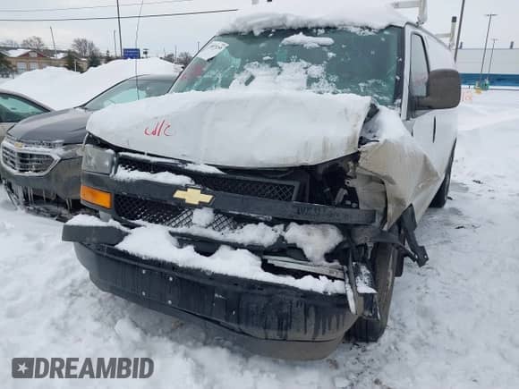 2021 Chevrolet Express Cargo with VIN 1GCWGAF70M1311573, listed as a IAAI auction lot 41619239 with 46,728 mi miles and . Bid and sale history available at DreamBid. Image 6.