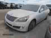 2014 Hyundai Equus Ultimate with VIN KMHGH4JH2EU090296, listed as a Copart auction lot 74122484 with Not provided miles and Salvage title. Bid and sale history available at DreamBid. Image 1.