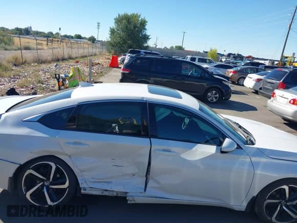 2020 Honda Accord Sport with VIN 1HGCV2F30LA025010, listed as a IAAI auction lot 43283298 with 56,896 mi miles and . Bid and sale history available at DreamBid. Image 13.