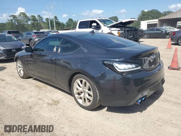 2014 Hyundai Genesis Coupe 2.0T with VIN KMHHT6KD0EU114170, listed as a Copart auction lot 66645035 with 153,948 mi miles and Salvage title. Bid and sale history available at DreamBid. Image 2.