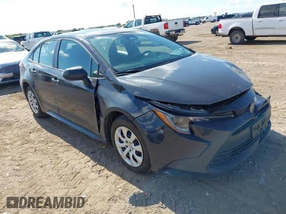 2024 Toyota Corolla LE with VIN 5YFB4MDE2RP193944, listed as a IAAI auction lot 43020580 with 21,866 mi miles and . Bid and sale history available at DreamBid. Image 1.