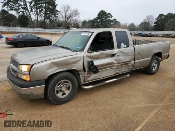 2003 Chevrolet Silverado 1500 LS z VIN 1GCEC19T23E314224, wystawiony jako Copart lot #44704185 z przebiegiem 195 422 mil mil oraz Szkoda całkowita • Salvage title. Historia ofert i sprzedaży dostępna na DreamBid. Obrazek 1.