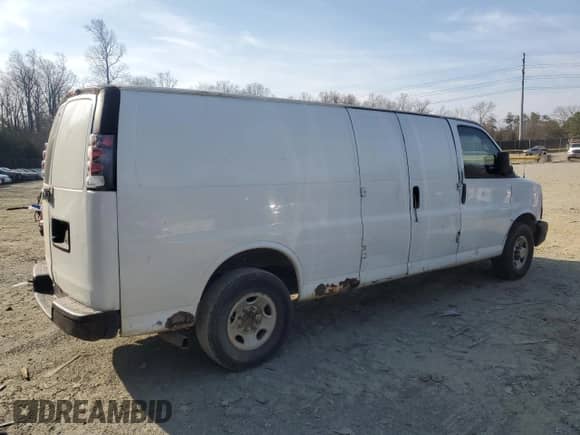 2013 Chevrolet Express Cargo with VIN 1GCWGGBA3D1109881, listed as a Copart auction lot 47881525 with Not provided miles and Clean title. Bid and sale history available at DreamBid. Image 3.