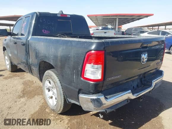 2022 Ram 1500 Big Horn with VIN 1C6RRFBG9NN279573, listed as a IAAI auction lot 41692350 with 48,587 mi miles and . Bid and sale history available at DreamBid. Image 3.