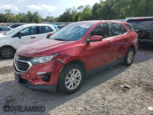 2018 Chevrolet Equinox LT with VIN 3GNAXSEV8JS633024, listed as a Copart auction lot 66559265 with Not provided miles and Clean title. Bid and sale history available at DreamBid. Image 1.