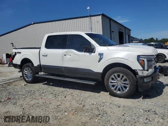 2024 Ford F-150 King Ranch с VIN 1FTFW6L80RFB70561, выставлен на аукционе Copart как лот 64553295 с пробегом 14 091 миль миль и Списание • Salvage title. История ставок и продаж доступна на DreamBid. Изображение 4.