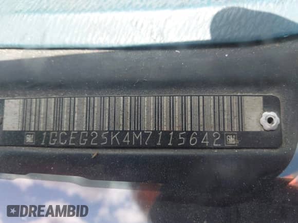 1991 Chevrolet Chevy Van с VIN 1GCEG25K4M7115642, выставлен на аукционе IAAI как лот 42249059 с пробегом 78 449 миль миль и . История ставок и продаж доступна на DreamBid. Изображение 9.