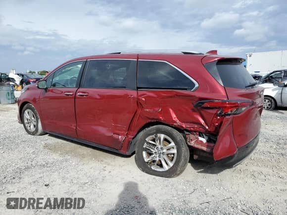2023 Toyota Sienna Limited с VIN 5TDZRKEC1PS169592, выставлен на аукционе Copart как лот 80927884 с пробегом 9 431 миль миль и Списание • Salvage title. История ставок и продаж доступна на DreamBid. Изображение 2.