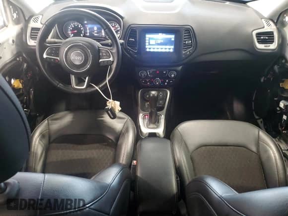 2021 Jeep Compass Latitude with VIN 3C4NJDBBXMT543695, listed as a Copart auction lot 65671595 with 45,242 mi miles and Salvage title. Bid and sale history available at DreamBid. Image 8.