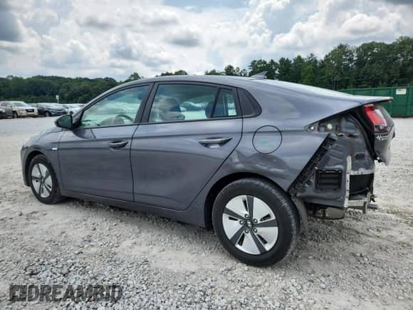 2017 Hyundai Ioniq Blue with VIN KMHC65LC1HU023933, listed as a Copart auction lot 68729785 with 94,381 mi miles and Salvage title. Bid and sale history available at DreamBid. Image 2.