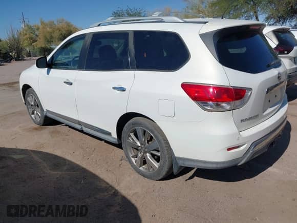 2013 Nissan Pathfinder SV with VIN 5N1AR2MM7DC621528, listed as a IAAI auction lot 42519223 with 107,933 mi miles and . Bid and sale history available at DreamBid. Image 3.