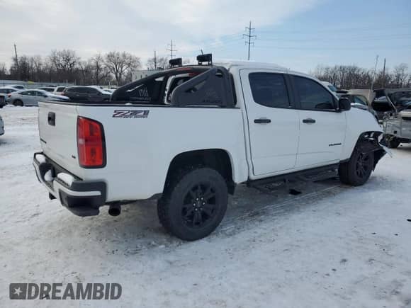 2021 Chevrolet Colorado 4WD Z71 with VIN 1GCGTDEN1M1278794, listed as a Copart auction lot 88687525 with 53,233 mi miles and Salvage title. Bid and sale history available at DreamBid. Image 3.
