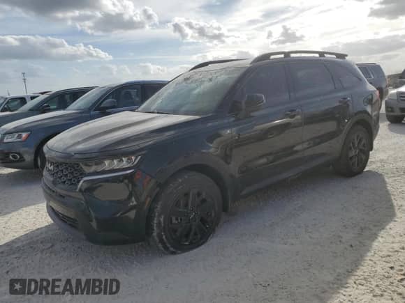 2022 Kia Sorento X-Line S z VIN 5XYRLDLC2NG161947, wystawiony jako Copart lot #75103874 z przebiegiem Nie podano mil oraz Szkoda całkowita • Salvage title. Historia ofert i sprzedaży dostępna na DreamBid. Obrazek 1.