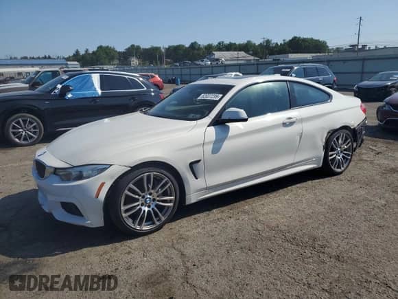 2017 BMW 4 Series 430i with VIN WBA4R7C37HK896039, listed as a Copart auction lot 62037235 with 54,538 mi miles and Salvage title. Bid and sale history available at DreamBid. Image 1.