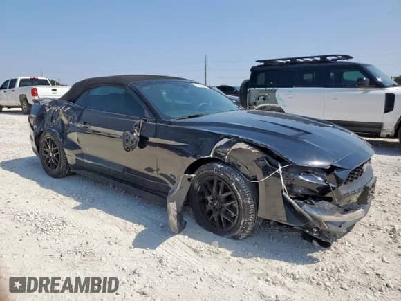 2018 Ford Mustang EcoBoost Premium with VIN 1FATP8UH2J5137975, listed as a Copart auction lot 71727855 with 85,888 mi miles and Salvage title. Bid and sale history available at DreamBid. Image 4.