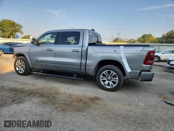 2020 Ram 1500 Longhorn with VIN 1C6SRFKT0LN388709, listed as a Copart auction lot 81114635 with 82,592 mi miles and Salvage title. Bid and sale history available at DreamBid. Image 2.