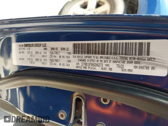 2010 Dodge 1500 ST with VIN 1D7RB1GP3AS206273, listed as a IAAI auction lot 42621358 with 55,561 mi miles and . Bid and sale history available at DreamBid. Image 9.