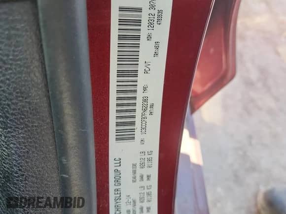 2015 Chrysler 200 LX with VIN 1C3CCCFB7FN622383, listed as a Copart auction lot 69062595 with 82,818 mi miles and Salvage title. Bid and sale history available at DreamBid. Image 12.
