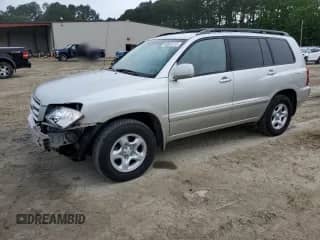 2003 Toyota Highlander с VIN JTEHD21A930024596, выставлен на аукционе Copart как лот 60032215 с пробегом 153 358 миль миль и Списание • Salvage title. История ставок и продаж доступна на DreamBid. Изображение 1.