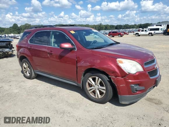 2012 Chevrolet Equinox 1LT with VIN 2GNALDEK8C6204447, listed as a Copart auction lot 84936465 with 163,113 mi miles and Salvage title. Bid and sale history available at DreamBid. Image 4.