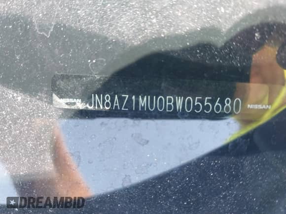2011 Nissan Murano SL with VIN JN8AZ1MU0BW055680, listed as a IAAI auction lot 42881131 with 210,937 mi miles and . Bid and sale history available at DreamBid. Image 18.