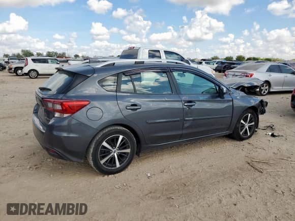 2021 Subaru Impreza Premium with VIN 4S3GTAV60M3712604, listed as a Copart auction lot 85552625 with 51,951 mi miles and Salvage title. Bid and sale history available at DreamBid. Image 3.