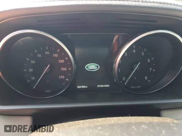 2016 Land Rover Range Rover Sport SE with VIN SALWG2PFXGA656649, listed as a Copart auction lot 63458765 with 102,788 mi miles and Salvage title. Bid and sale history available at DreamBid. Image 9.