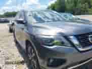 2018 Nissan Pathfinder S with VIN 5N1DR2MN0JC626023, listed as a IAAI auction lot 42740550 with 82,235 mi miles and . Bid and sale history available at DreamBid. Image 1.