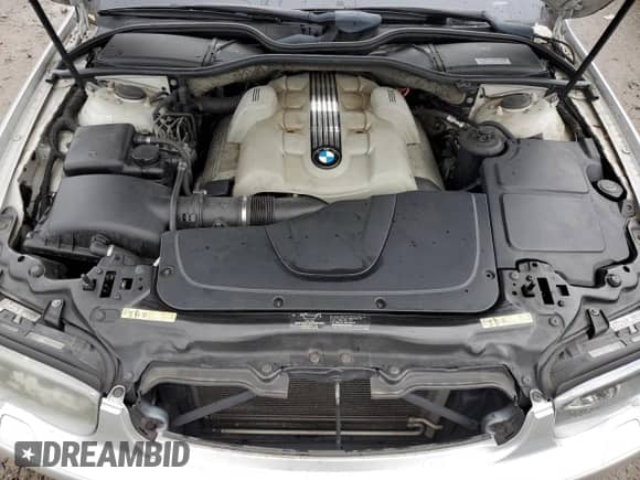 2004 BMW 7 Series 745i with VIN WBAGL634X4DP70421, listed as a Copart auction lot 73309744 with 123,457 mi miles and Salvage title. Bid and sale history available at DreamBid. Image 11.