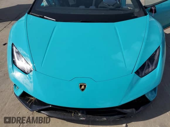 2019 Lamborghini Huracan Performante with VIN ZHWUS4ZF3KLA12102, listed as a Copart auction lot 65319274 with Not provided miles and Salvage title. Bid and sale history available at DreamBid. Image 12.