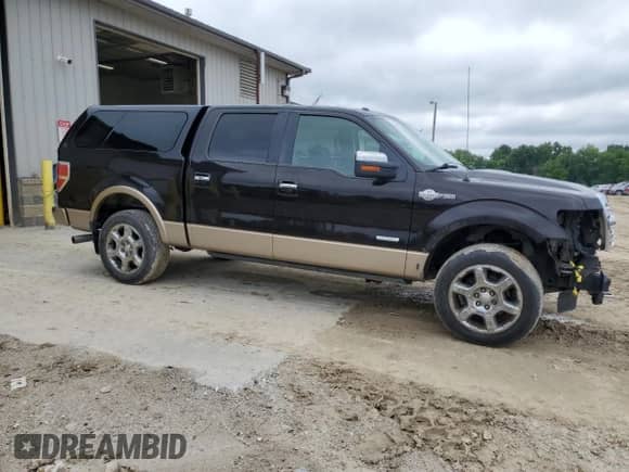 2013 Ford F-150 Lariat with VIN 1FTFW1ET6DKE70691, listed as a Copart auction lot 59395365 with 225,575 mi miles and Salvage title. Bid and sale history available at DreamBid. Image 4.