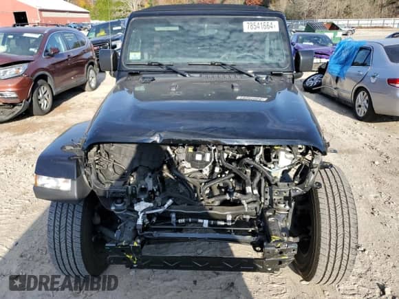 2023 Jeep Wrangler Sahara Altitude with VIN 1C4HJXEG4PW666090, listed as a Copart auction lot 78541664 with 37,745 mi miles and Salvage title. Bid and sale history available at DreamBid. Image 5.