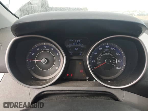 2012 Hyundai Elantra GLS with VIN KMHDH4AE4CU419859, listed as a Copart auction lot 82267225 with 187,070 mi miles and Salvage title. Bid and sale history available at DreamBid. Image 9.