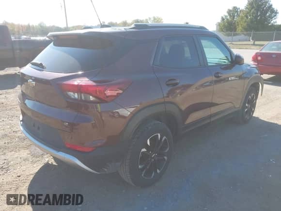 2022 Chevrolet TrailBlazer LT with VIN KL79MRSL6NB022455, listed as a IAAI auction lot 43367142 with 53,380 mi miles and . Bid and sale history available at DreamBid. Image 4.