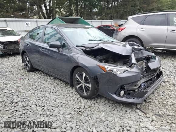2020 Subaru Impreza Premium with VIN 4S3GKAD64L3607387, listed as a Copart auction lot 80888555 with 40,133 mi miles and Salvage title. Bid and sale history available at DreamBid. Image 4.