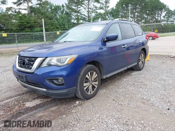 2017 Nissan Pathfinder SV with VIN 5N1DR2MMXHC613443, listed as a IAAI auction lot 42370891 with 135,460 mi miles and . Bid and sale history available at DreamBid. Image 2.