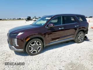 2023 Hyundai Palisade SEL с VIN KM8R4DGE2PU555230, выставлен на аукционе Copart как лот 71797545 с пробегом 35 699 миль миль и Списание • Salvage title. История ставок и продаж доступна на DreamBid. Изображение 1.