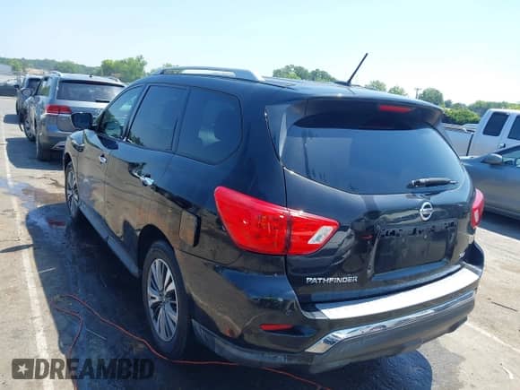 2017 Nissan Pathfinder SV with VIN 5N1DR2MN6HC662101, listed as a IAAI auction lot 42558887 with 189,313 mi miles and . Bid and sale history available at DreamBid. Image 3.