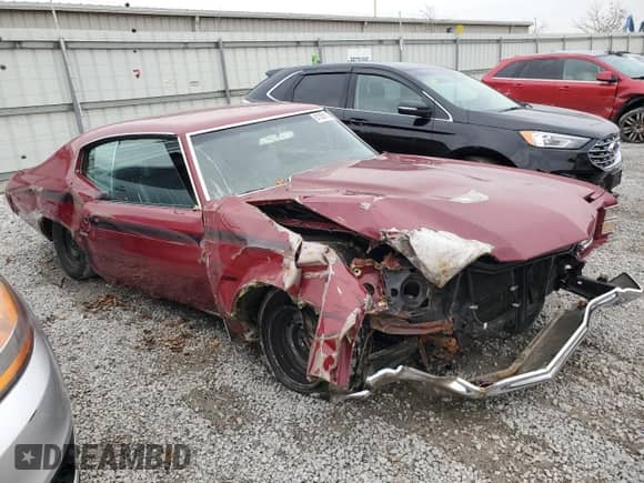 1971 Chevrolet Malibu с VIN 136371B141683, выставлен на аукционе Copart как лот 81059134 с пробегом 79 545 миль миль и Списание • Salvage title. История ставок и продаж доступна на DreamBid. Изображение 4.