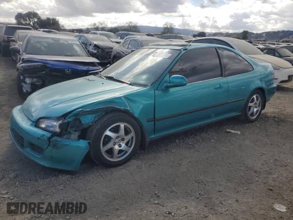 1994 Honda Civic с VIN 2HGEJ1131RH525676, выставлен на аукционе Copart как лот 77386624 с пробегом 262 595 миль миль и Списание • Salvage title. История ставок и продаж доступна на DreamBid. Изображение 1.