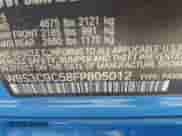 2015 BMW M3 with VIN WBS3C9C58FP805012, listed as a IAAI auction lot 42375769 with 140,162 mi miles and . Bid and sale history available at DreamBid. Image 9.