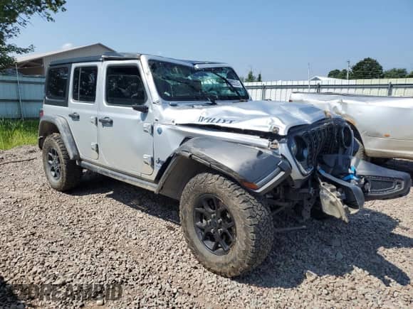 2024 Jeep Wrangler Sport S с VIN 1C4RJXN6XRW121252, выставлен на аукционе Copart как лот 65005525 с пробегом 20 476 миль миль и Списание • Salvage title. История ставок и продаж доступна на DreamBid. Изображение 4.