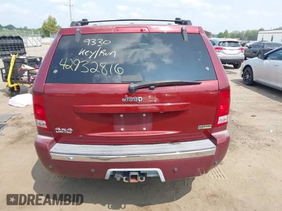 2007 Jeep Grand Cherokee Limited с VIN 1J8HR58P27C543651, выставлен на аукционе IAAI как лот 42932816 с пробегом 196 476 миль миль и . История ставок и продаж доступна на DreamBid. Изображение 17.