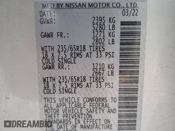 2022 Nissan Murano S z VIN 5N1AZ2AS7NC122023, wystawiony jako Copart lot #68884745 z przebiegiem 27 595 mil mil oraz Szkoda całkowita • Salvage title. Historia ofert i sprzedaży dostępna na DreamBid. Obrazek 14.