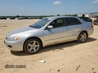 2006 Honda Accord EX-L with VIN 1HGCM65826A044170, listed as a Copart auction lot 60744965 with 137,667 mi miles and Salvage title. Bid and sale history available at DreamBid. Image 1.