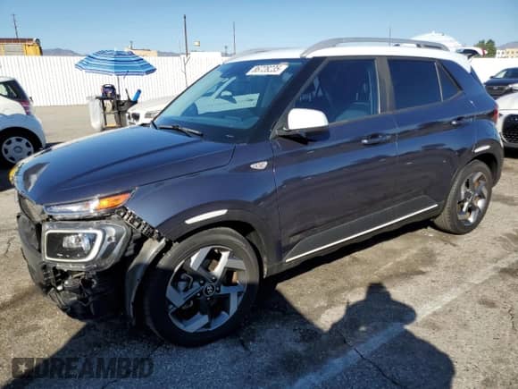 2021 Hyundai Venue Denim z VIN KMHRC8A36MU082087, wystawiony jako Copart lot #86728235 z przebiegiem 62 323 mil mil oraz Szkoda całkowita • Salvage title. Historia ofert i sprzedaży dostępna na DreamBid. Obrazek 1.