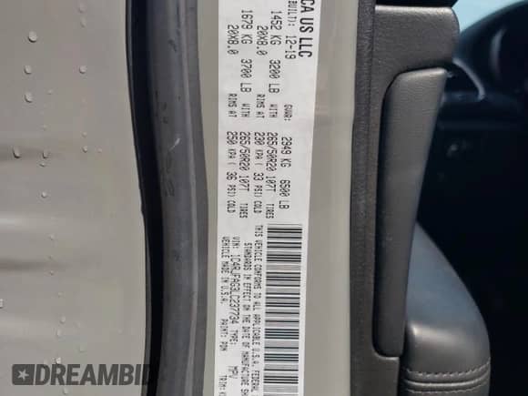 2020 Jeep Grand Cherokee Altitude с VIN 1C4RJFAG3LC237734, выставлен на аукционе Copart как лот 81571475 с пробегом 139 026 миль миль и Списание • Salvage title. История ставок и продаж доступна на DreamBid. Изображение 13.