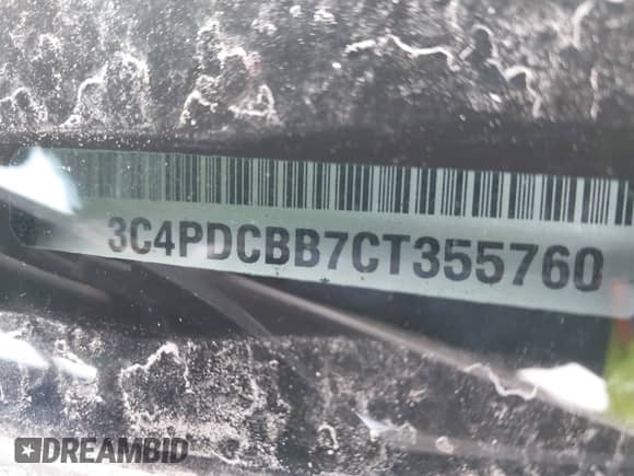 2012 Dodge Journey SXT z VIN 3C4PDCBB7CT355760, wystawiony jako IAAI lot #42735910 z przebiegiem Nie podano mil oraz . Historia ofert i sprzedaży dostępna na DreamBid. Obrazek 9.